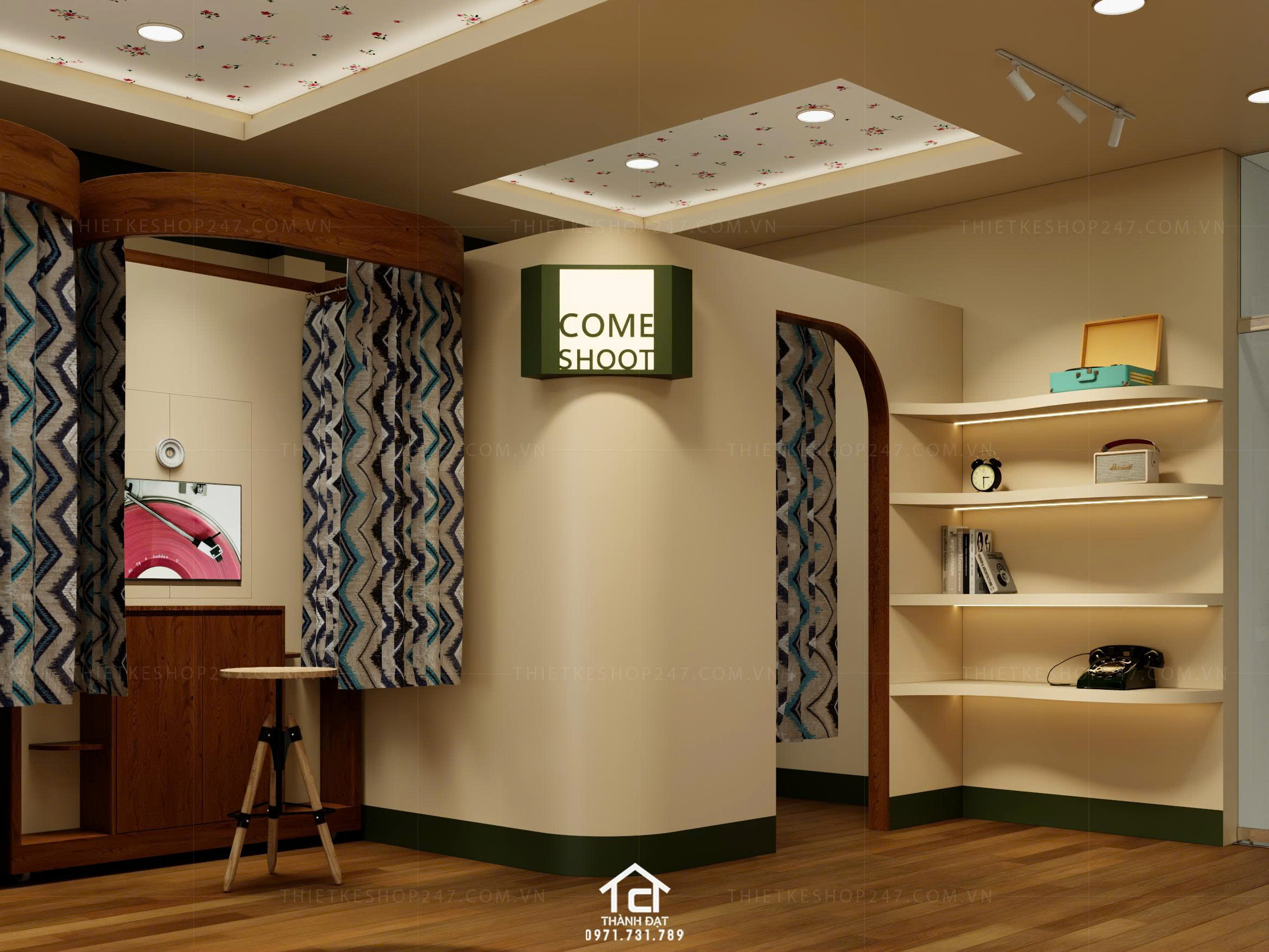 Thiết kế tiệm photo booth đẹp lôi cuốn