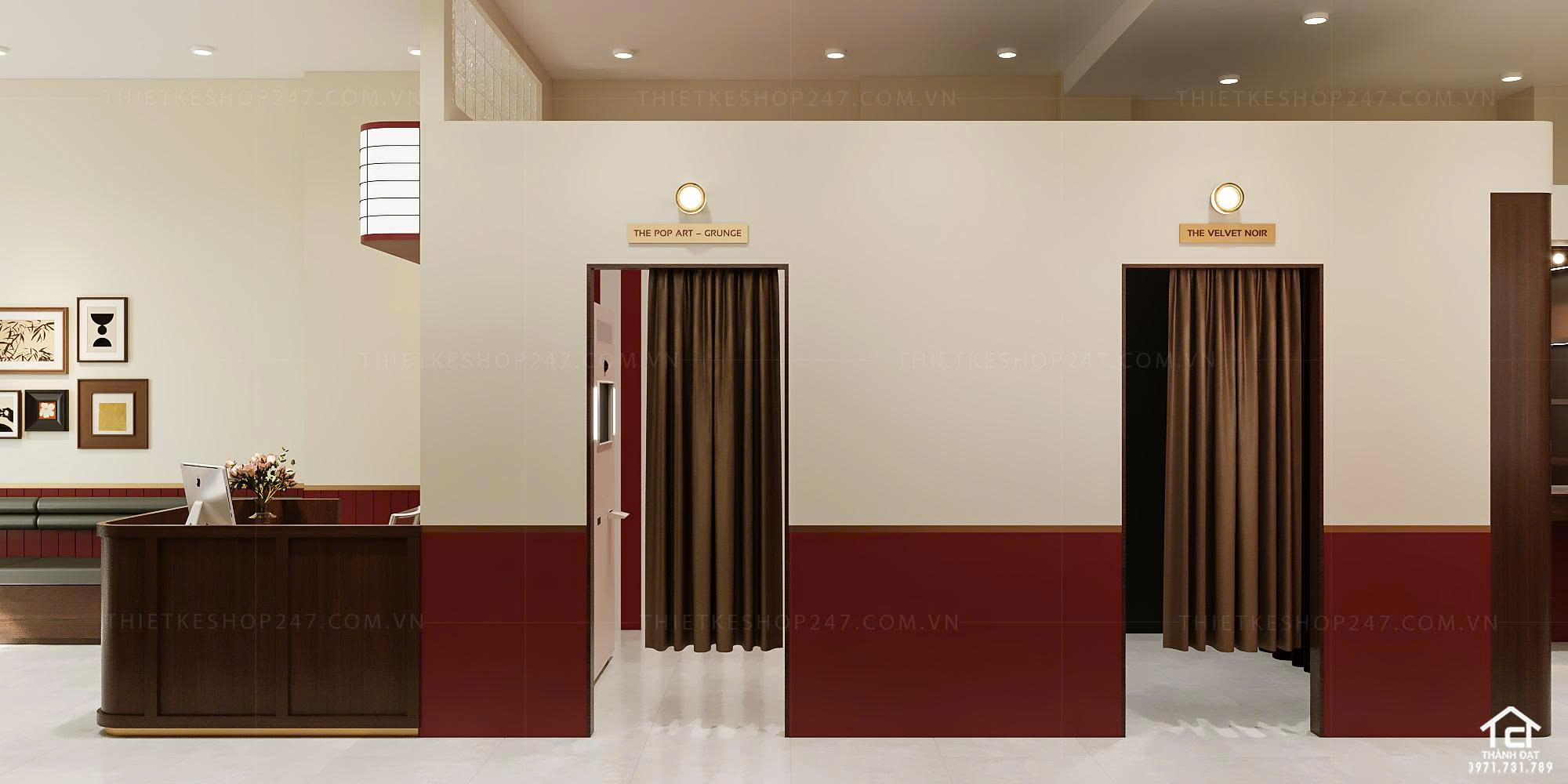 thiết kế tiệm photo booth đẹp lôi cuốn