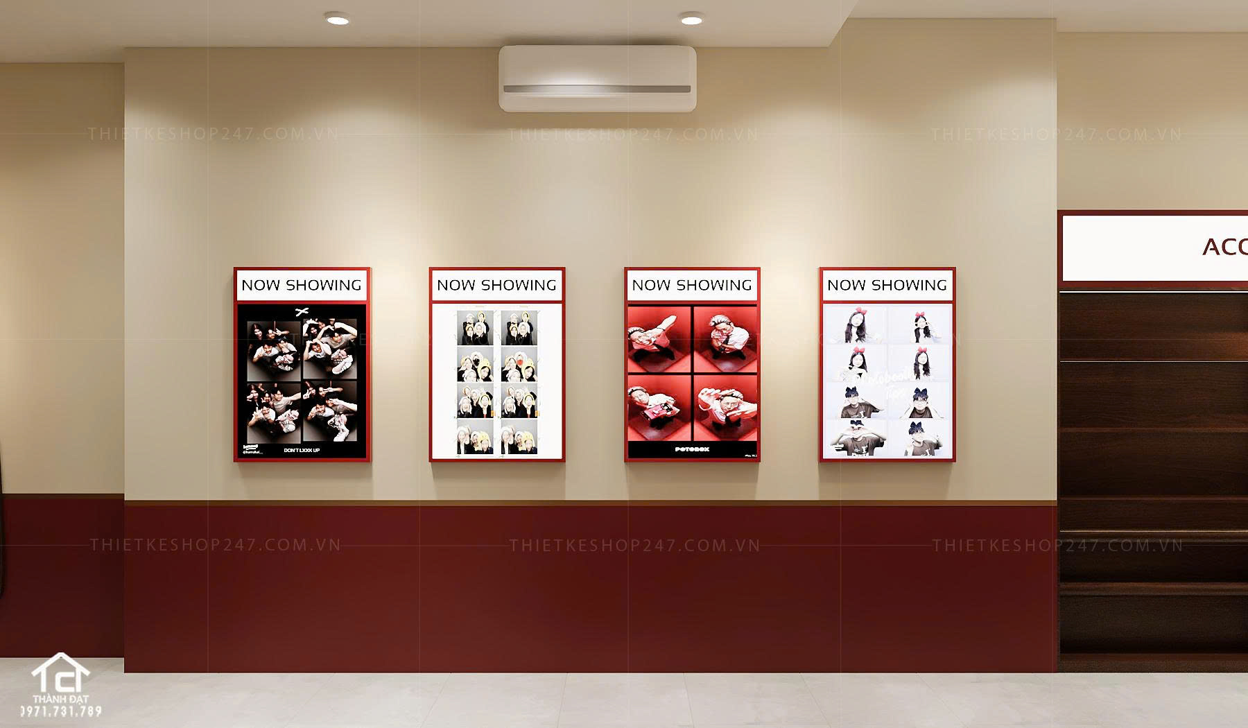 thiết kế tiệm photo booth đẹp