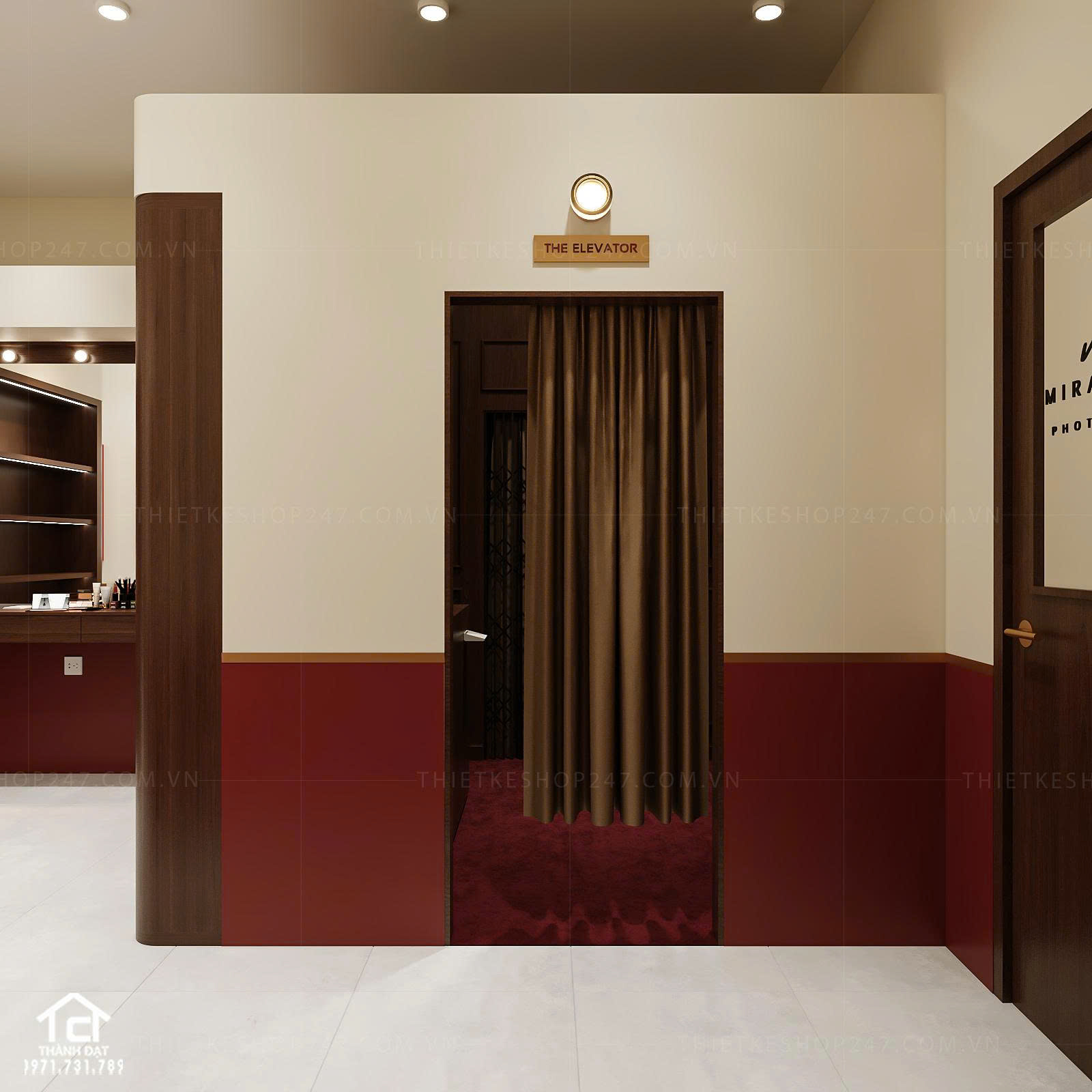 thiết kế tiệm photo booth đẹp năng động