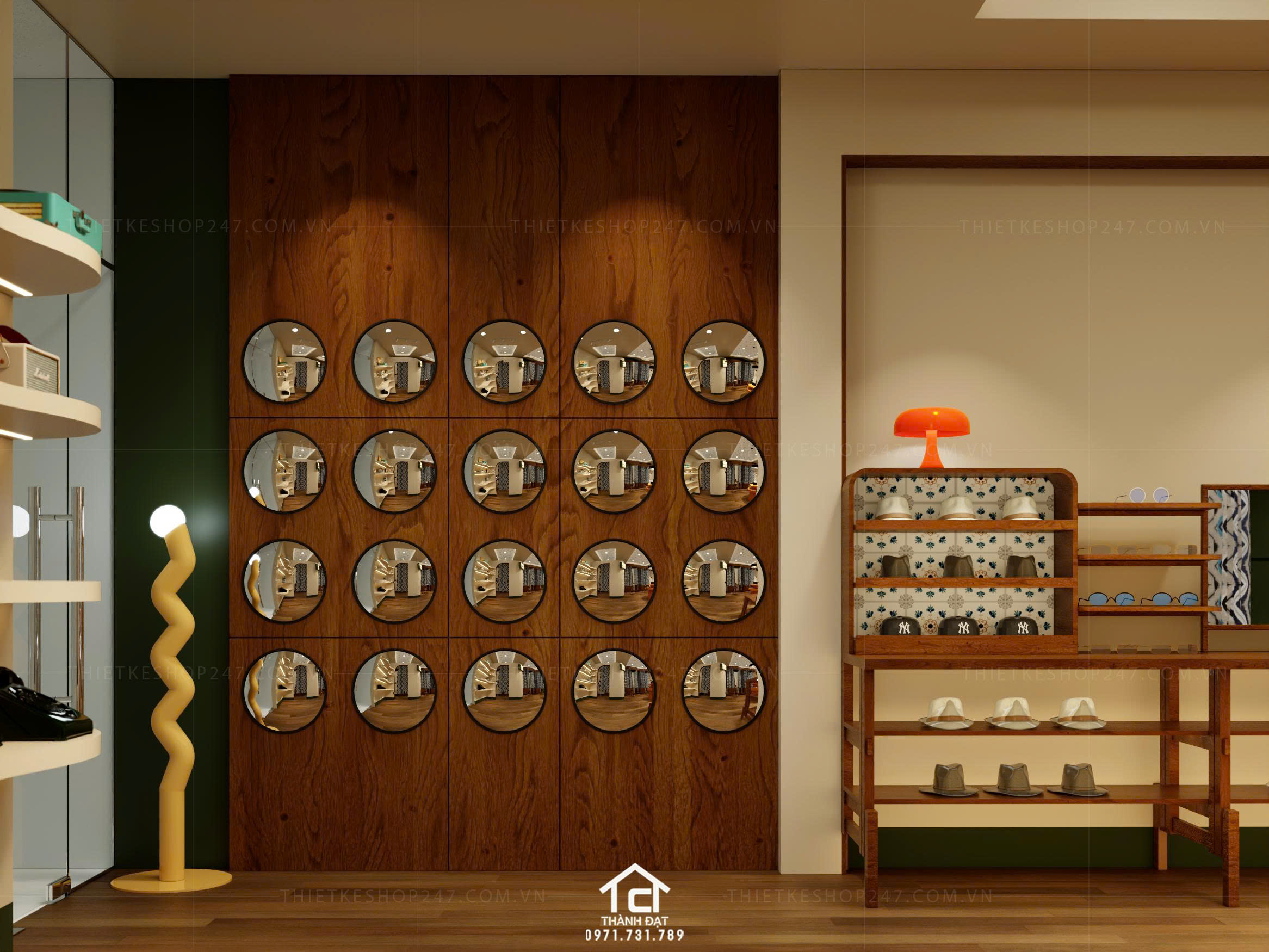 Thiết kế tiệm photo booth đẹp năng động