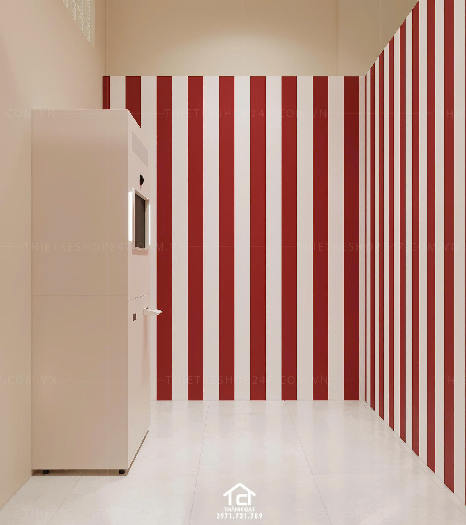 thiết kế tiệm photo booth đẹp phong cách