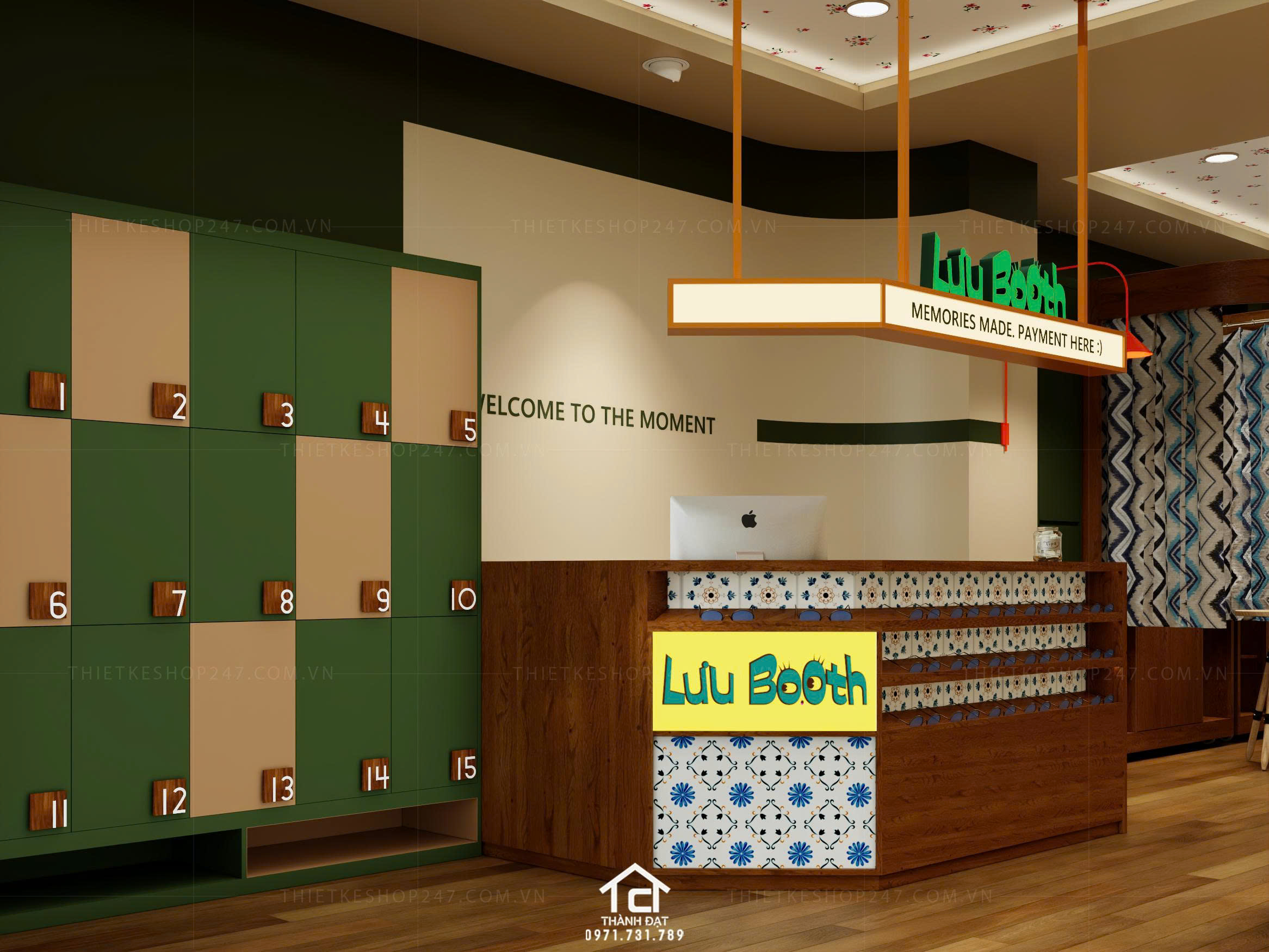 Thiết kế tiệm photo booth đẹp thu hút