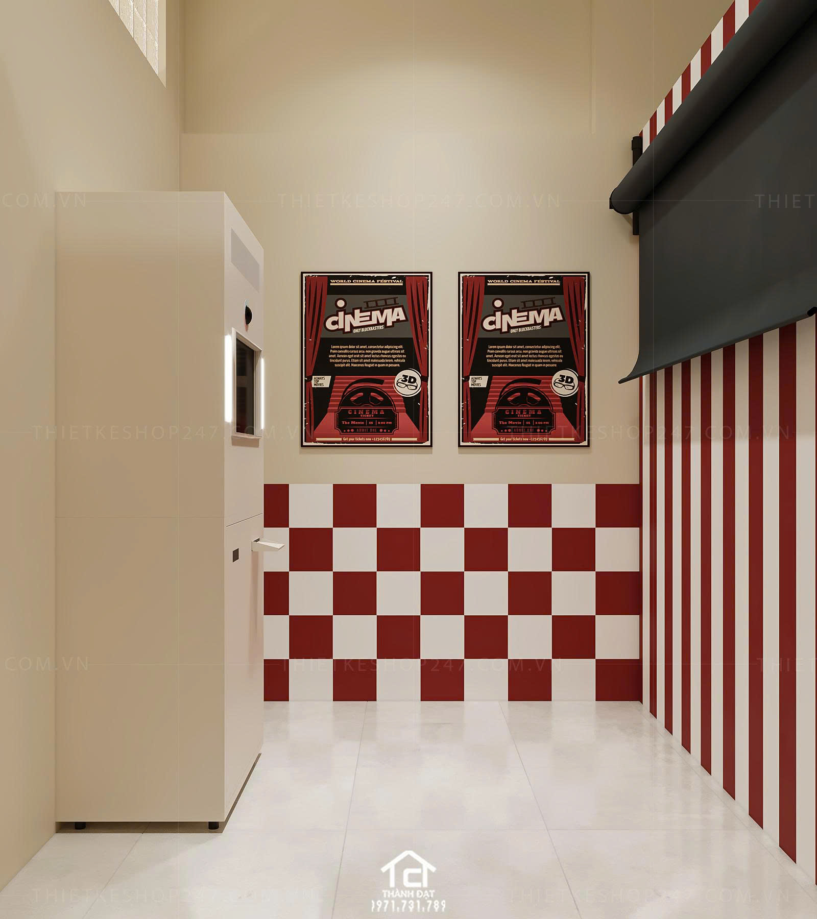 thiết kế tiệm photo booth đẹp thu hút