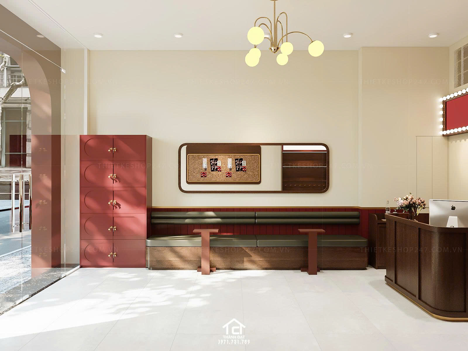 thiết kế tiệm photo booth đẹp trẻ trung