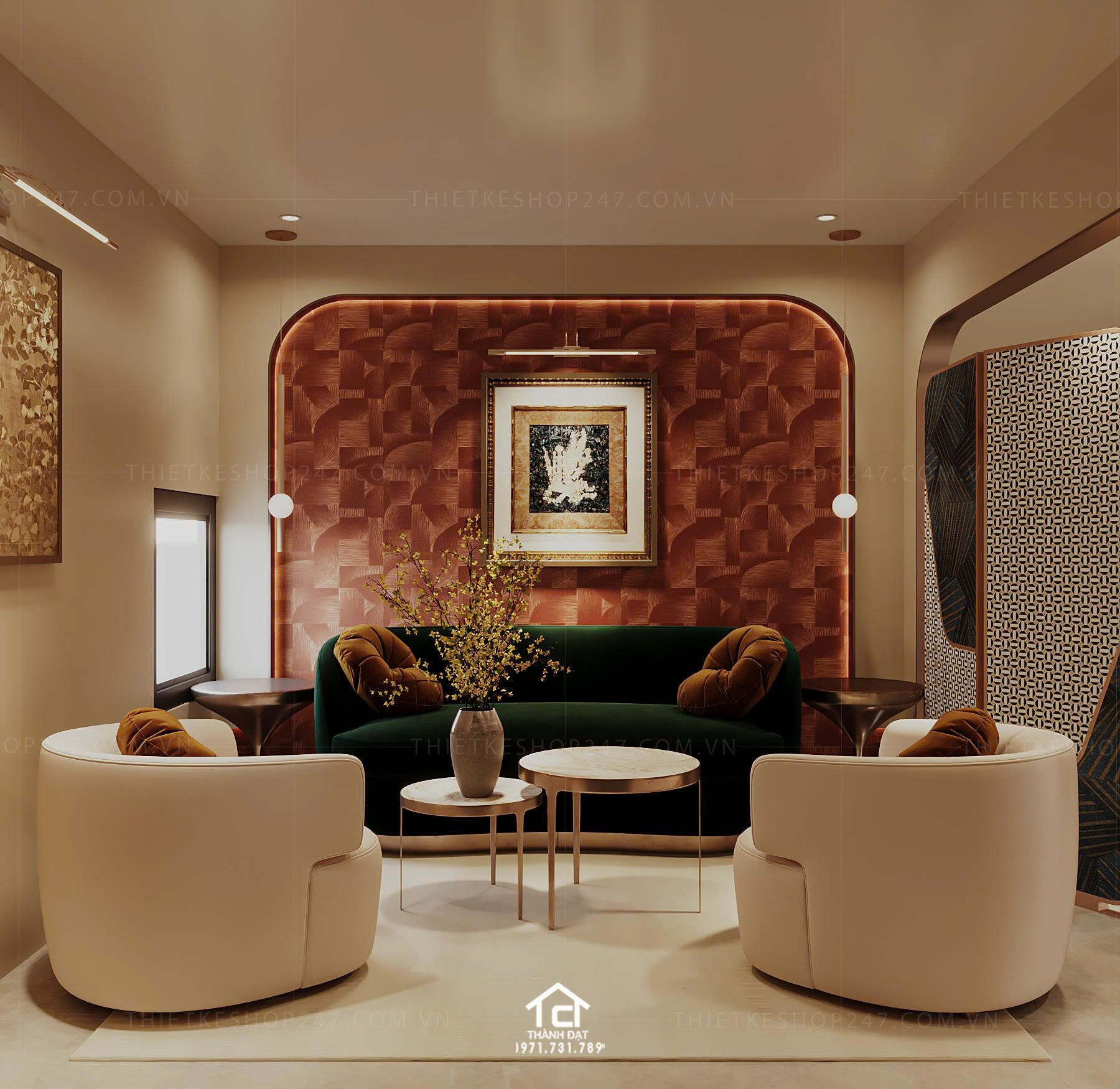 thiết kế tiệm vàng, kim cương đẹp lôi cuốn