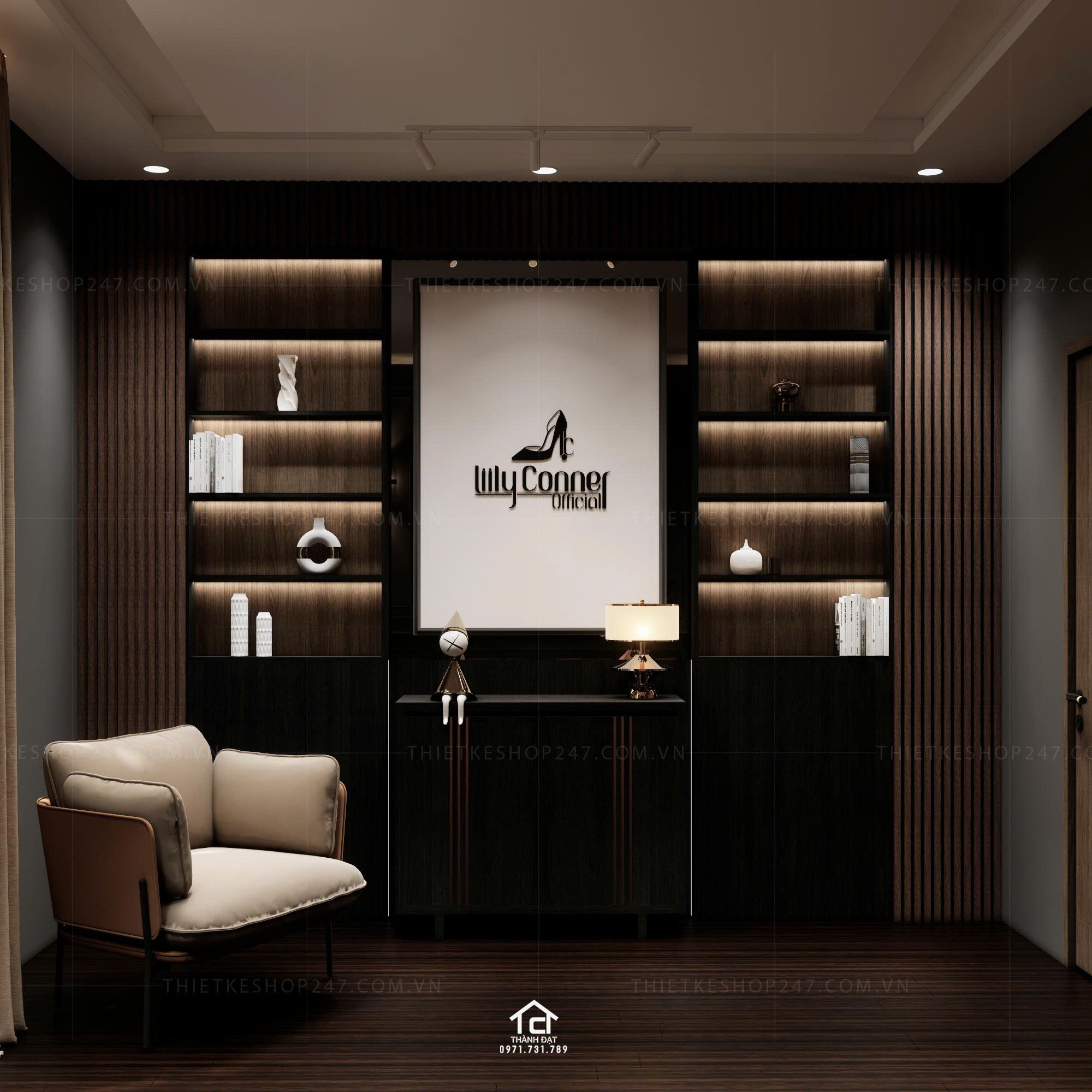 thiết kế vách live stream đẹp lôi cuốn