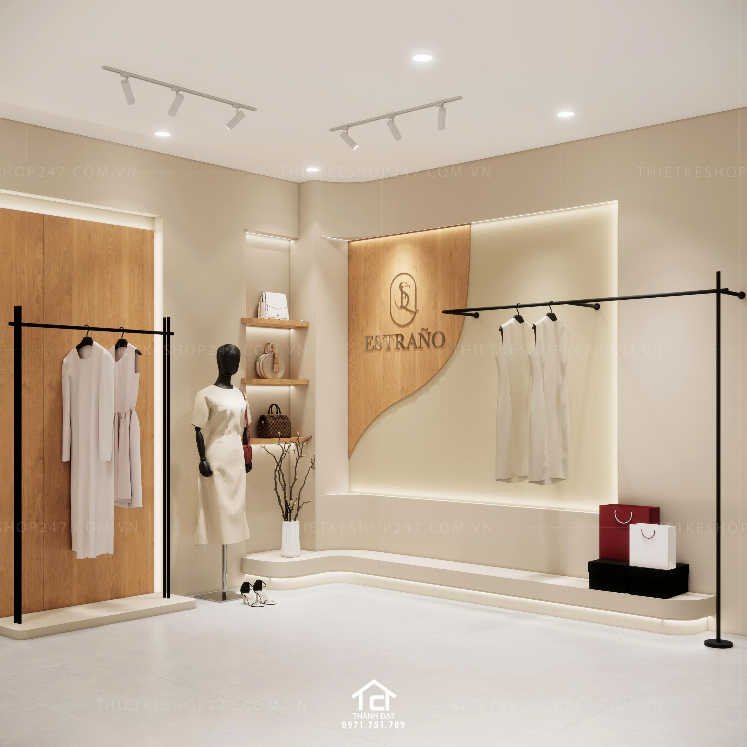 thiết kế vách live stream đẹp sang chảnh