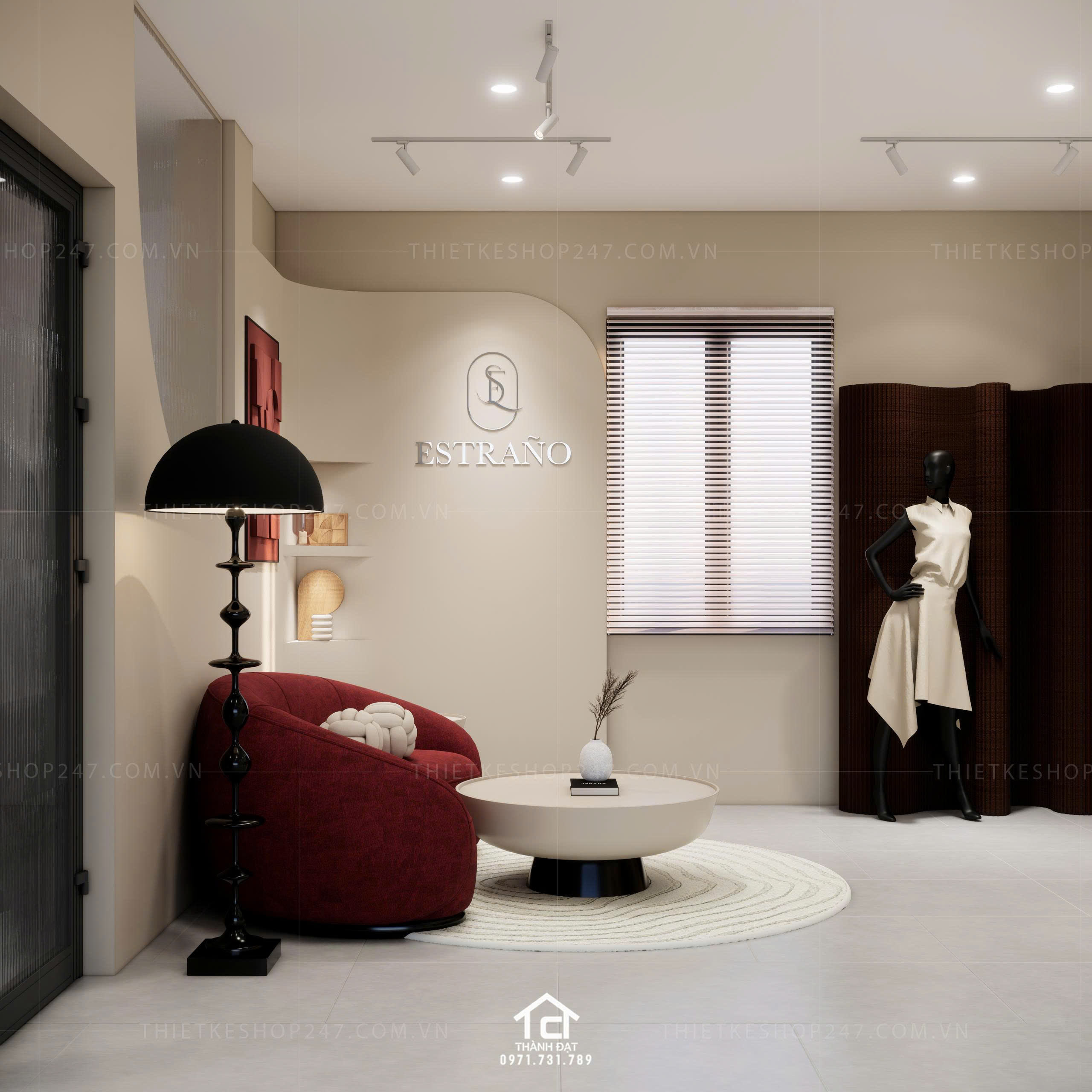 thiết kế vách live stream đẹp trẻ trung