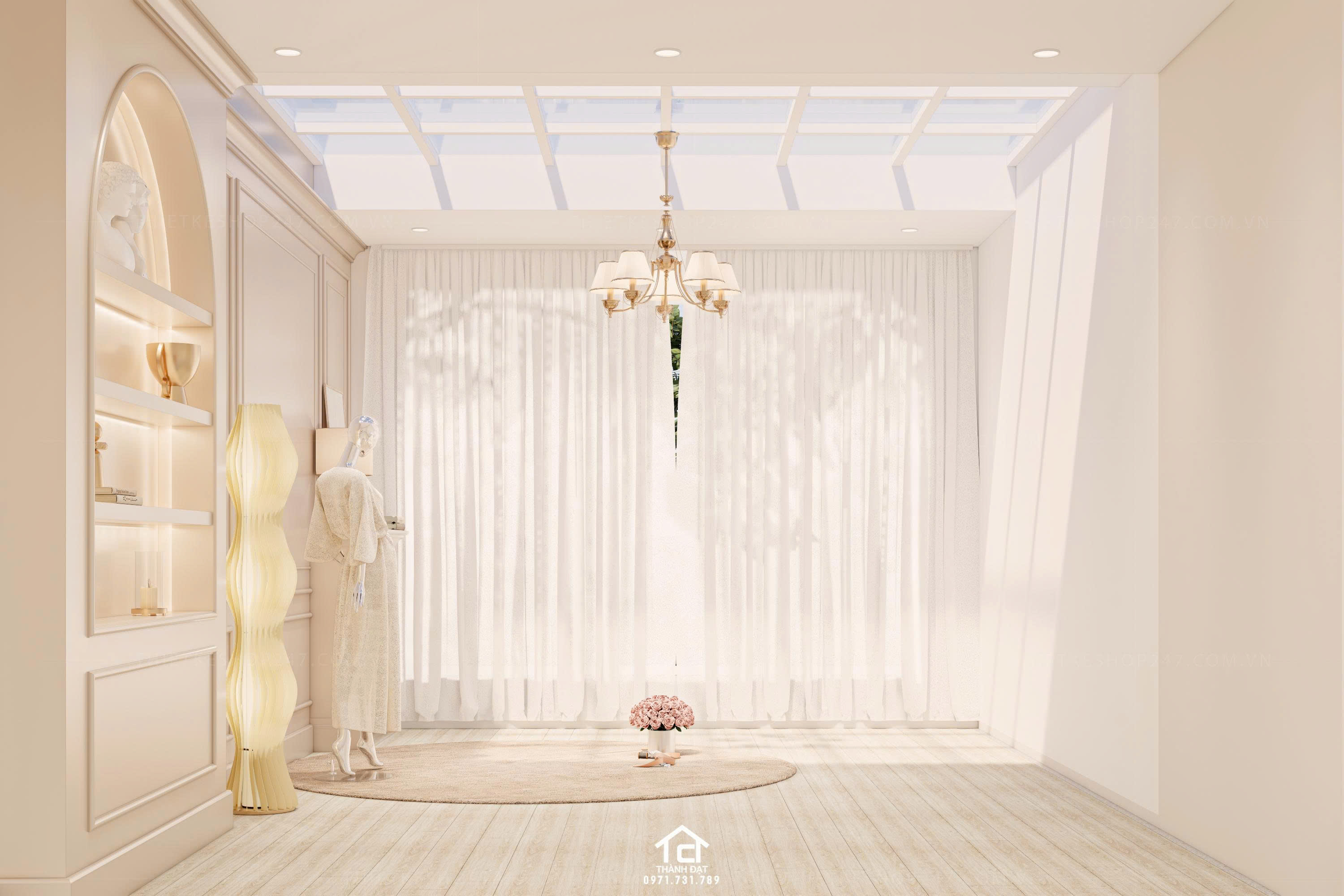 thiết kế vách live stream đẹp lôi cuốn