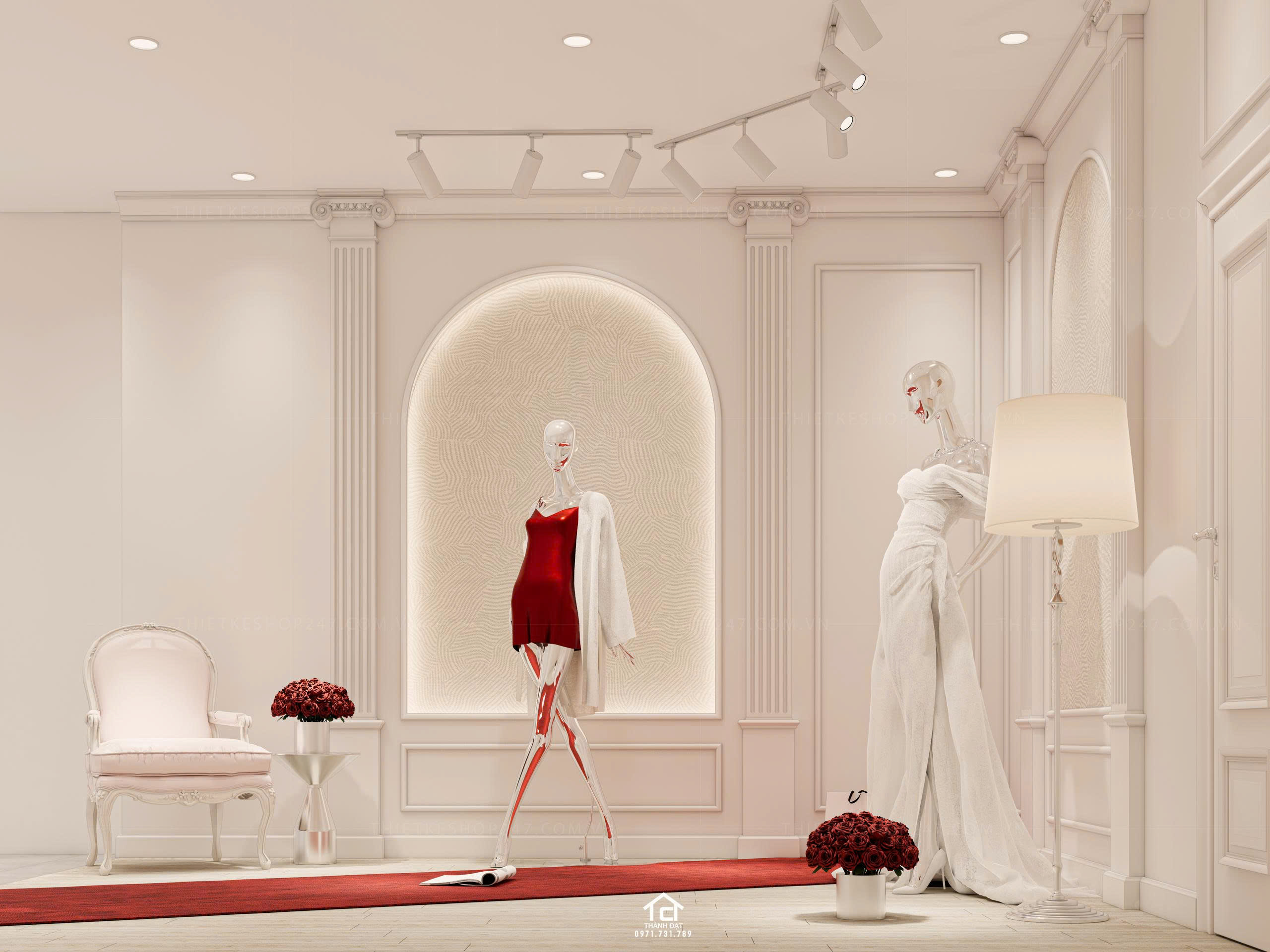 thiết kế vách live stream đẹp trẻ trung