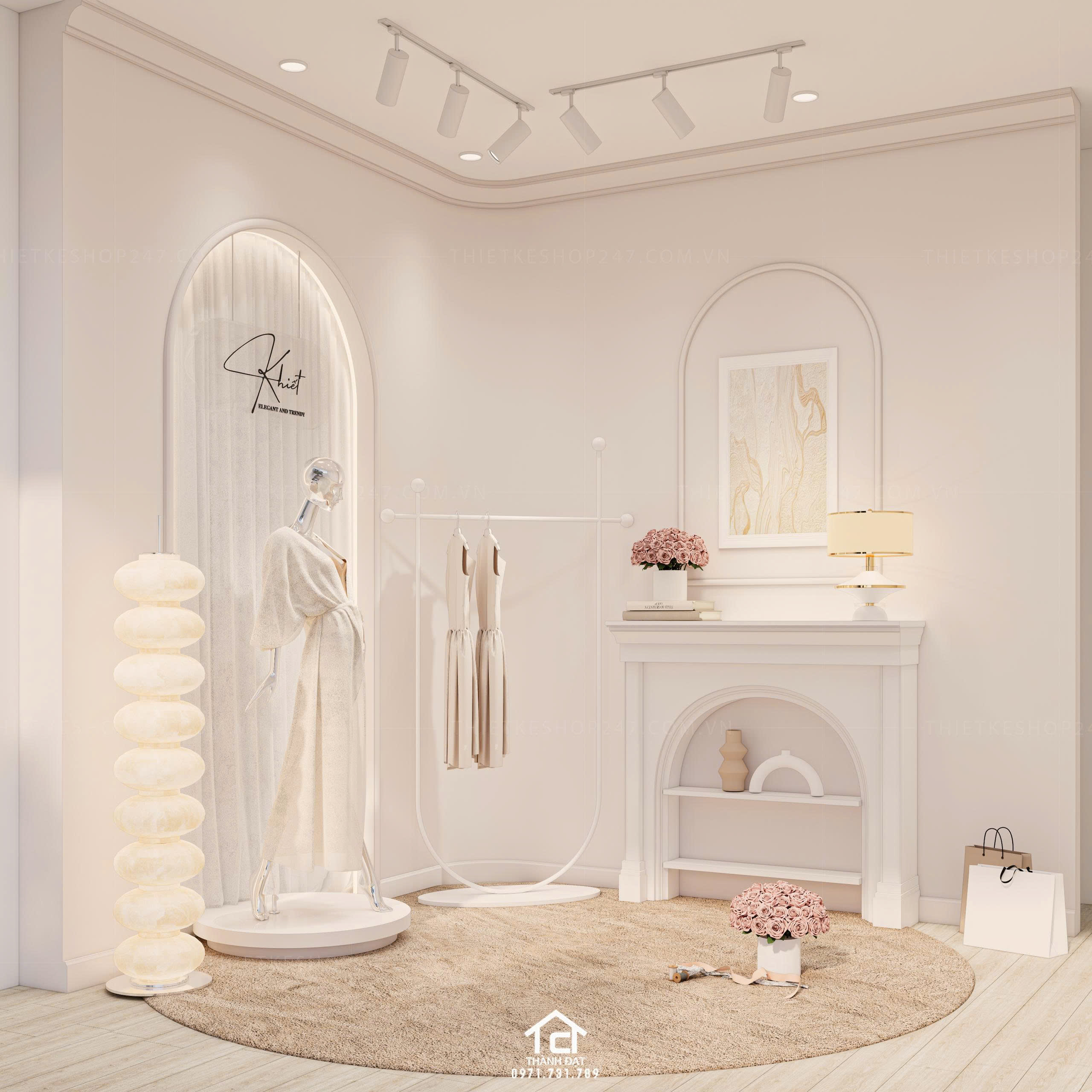 thiết kế vách live stream đẹp 