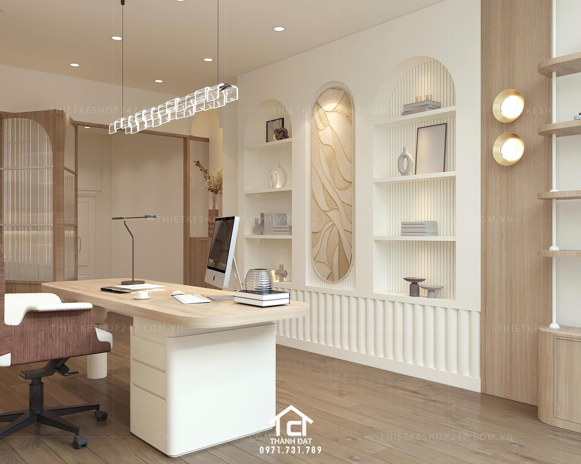 thiết kế văn phòng công ty đẹp hiện đại