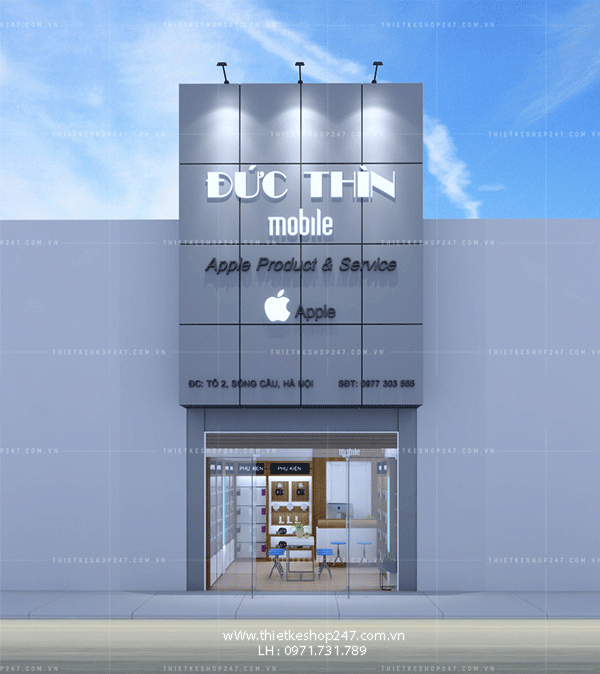 Thiết kế shop điện thoại đẹp.