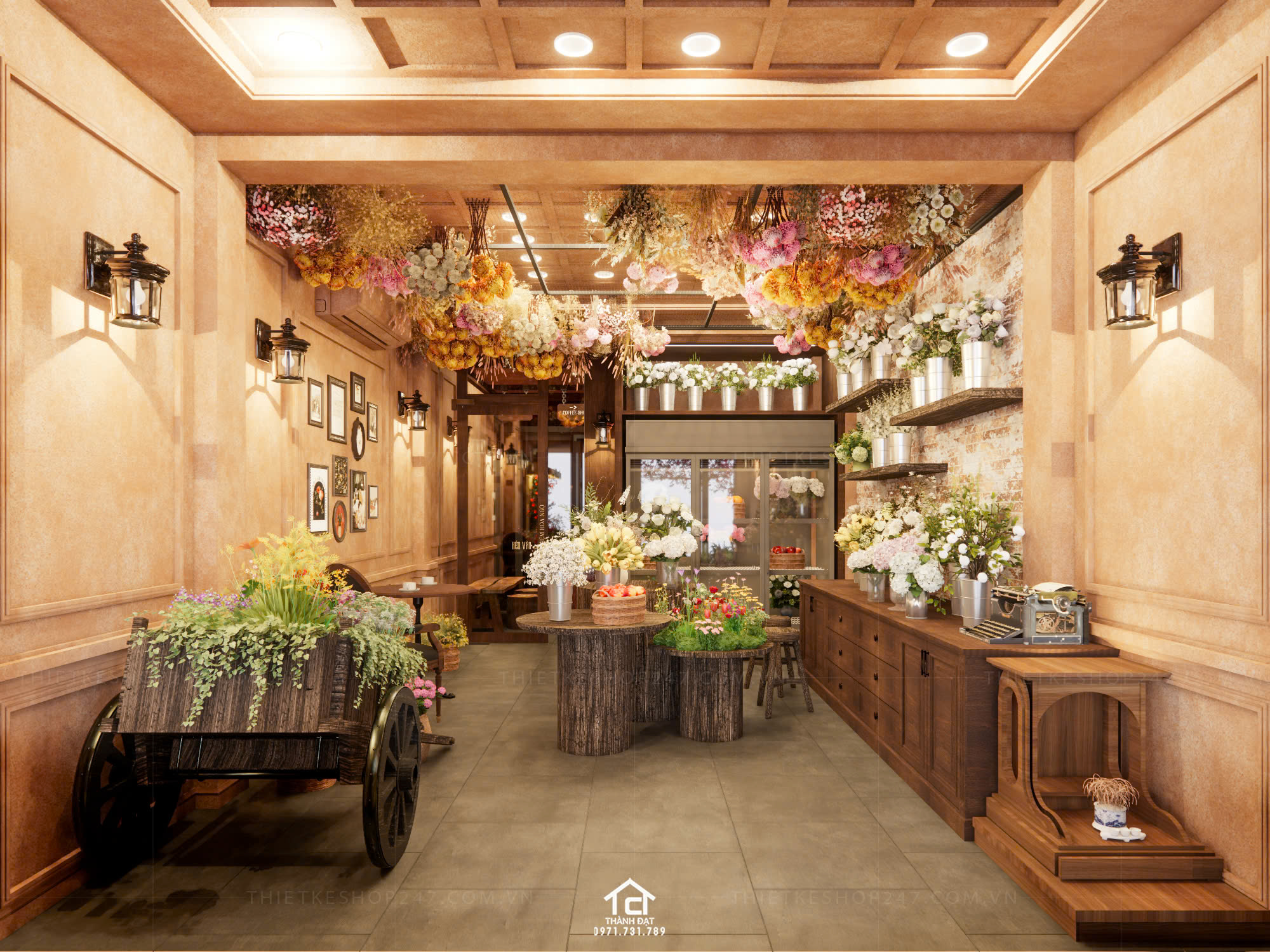 thiết kế shop hoa đẹp