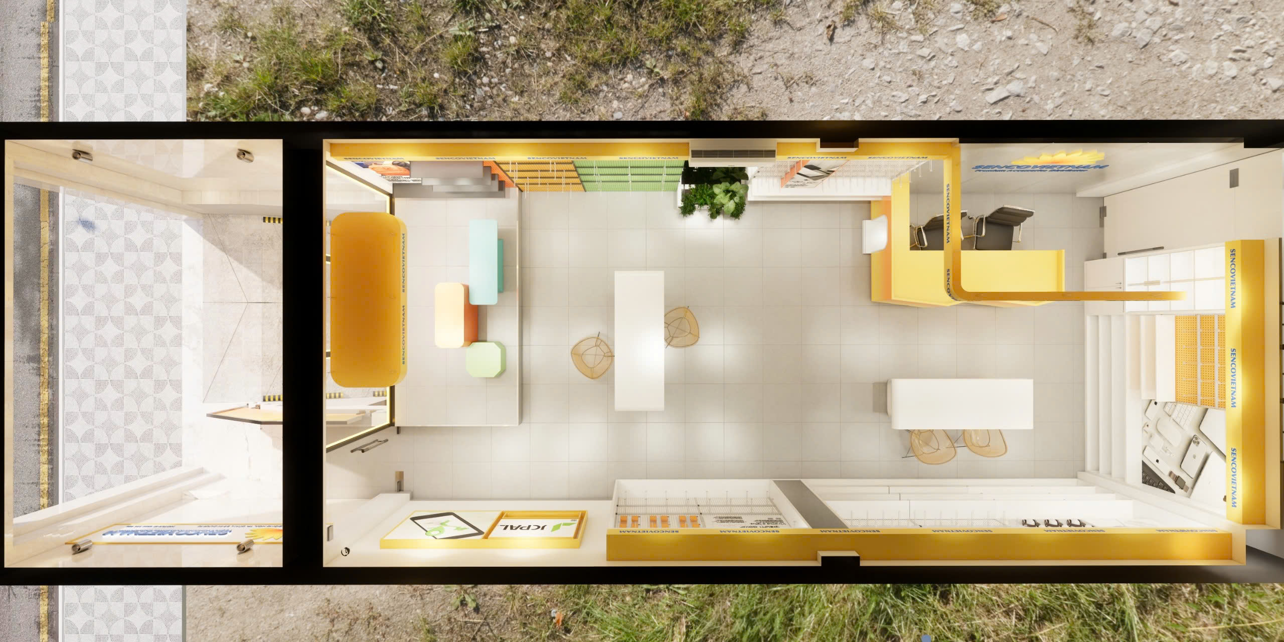 Thiết kế siêu thị tiện ích tổng hợp đẹp