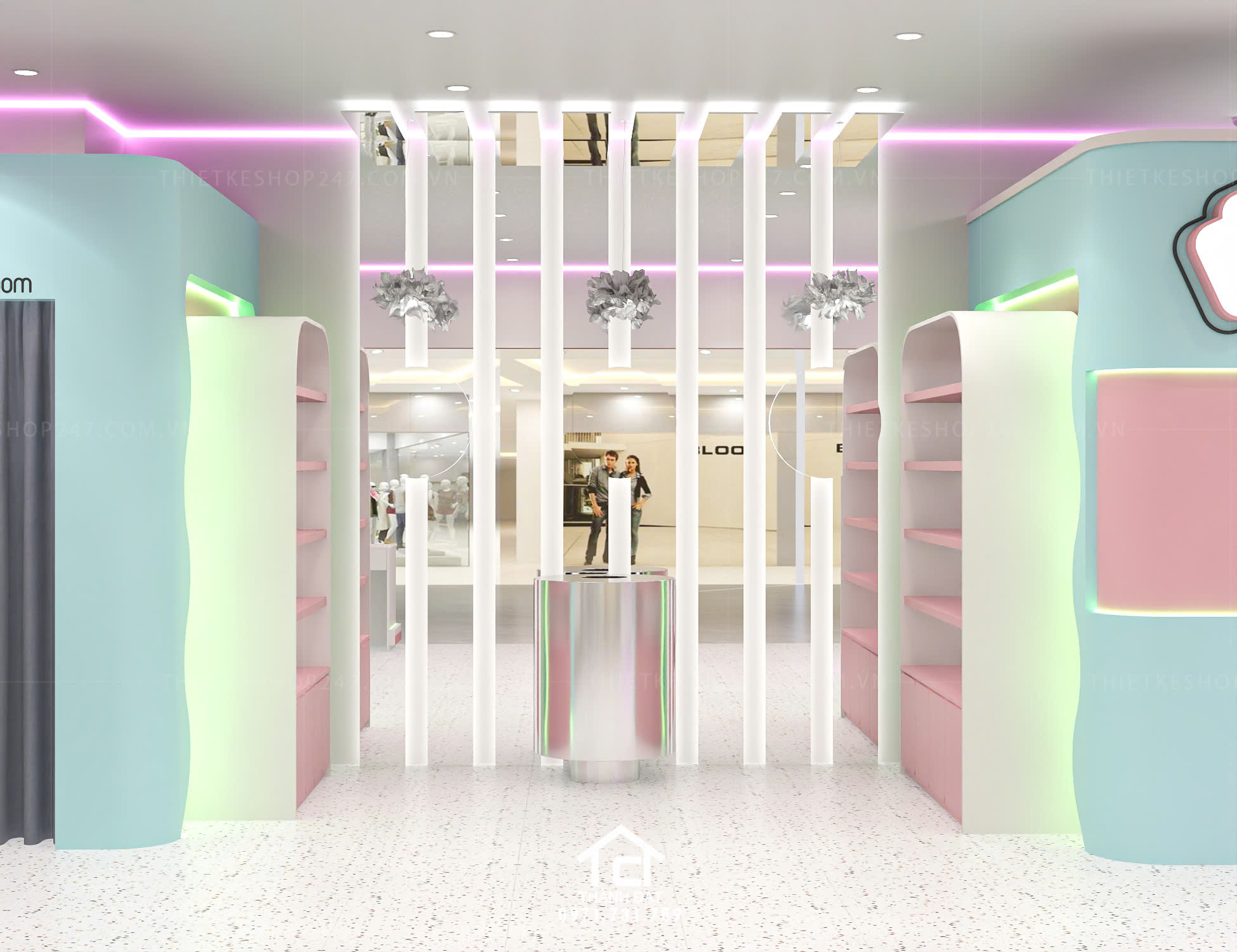 thiết kế tiệm photo booth đẹp